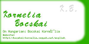 kornelia bocskai business card